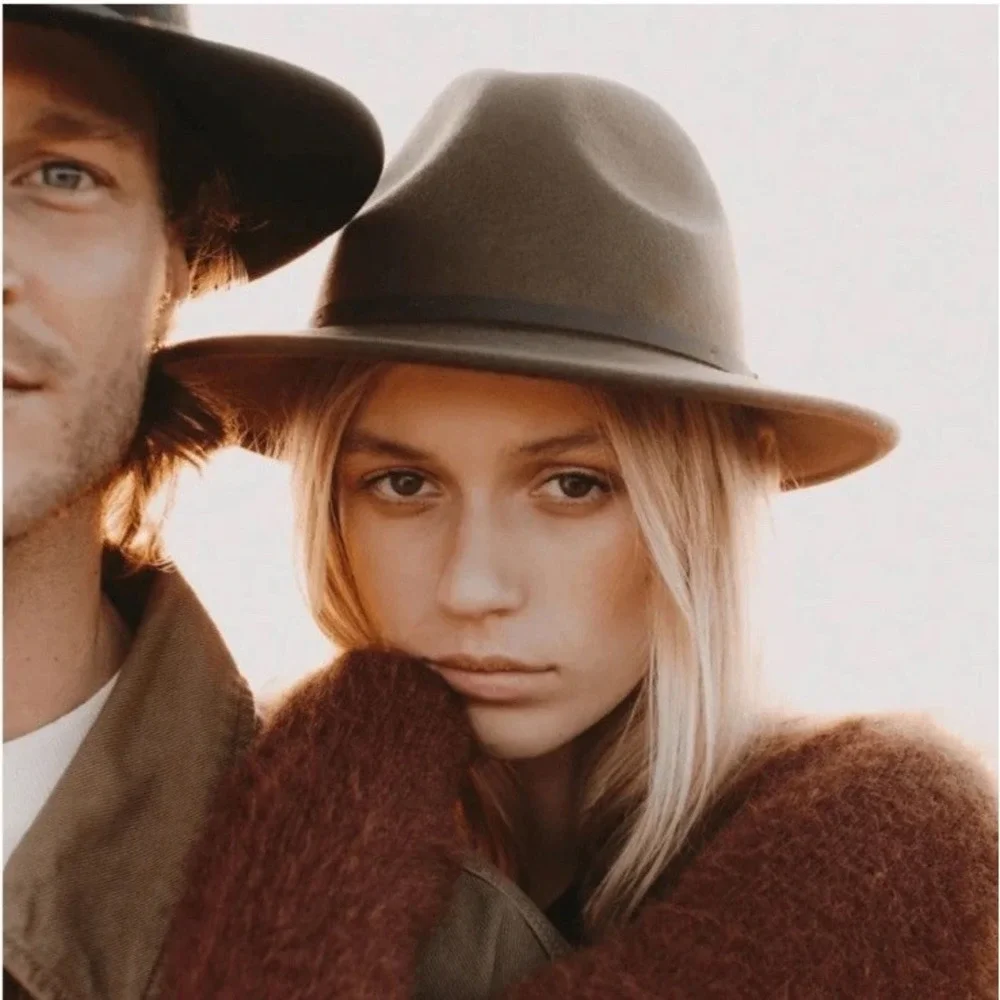 NWT Will + Bear Hat Co Unisex William Brown Crushable Travel Hat Small Fedora‎